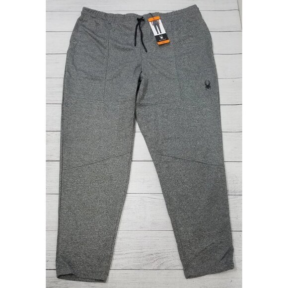 Spyder Active Tapered Leg Moisture Wicking Jogger Pants Mens sz XXL Gray - Picture 1 of 4